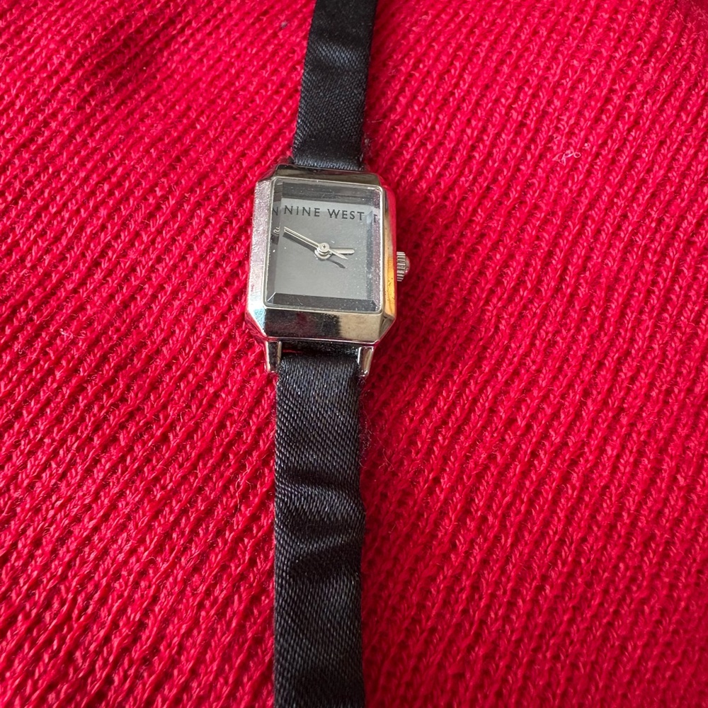 Nine West Silver and Black Woman’s Watch